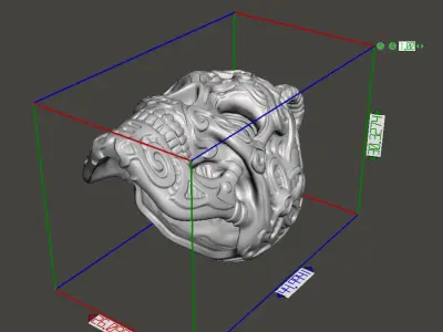 Skull pendant jewelry for bikers vol12  3D print model