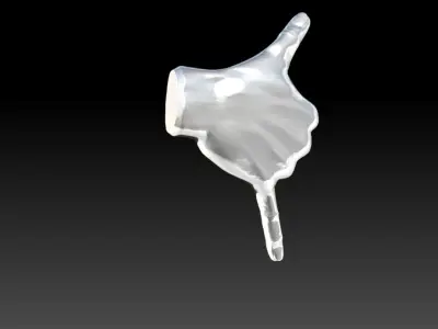 Shaka hand gesture 3D print model