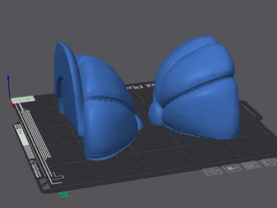 Irish Cap as headgear for the Skull stand and wall lamps 3D print model
