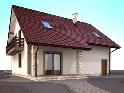 House home model 3d dom 2 Free 3D model