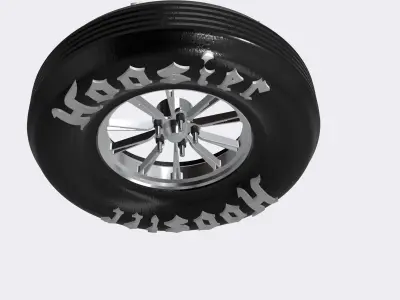 Drag Wheel COMBO Front Weld V Series 17inch 5 stud 3D print model