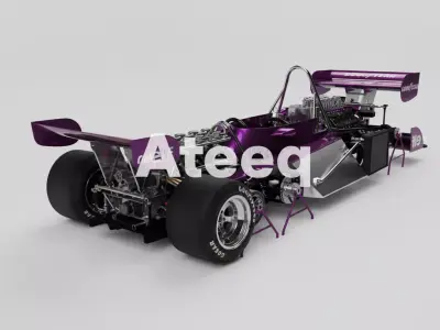 Tyrrell P34 Stand 3D Model for 3D Printing and Visualization 3D model