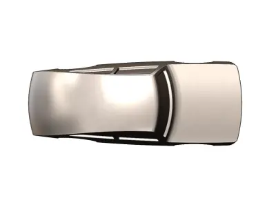 Simple Mercedes 300SL gullwing grille car sculpture decor 3D print model