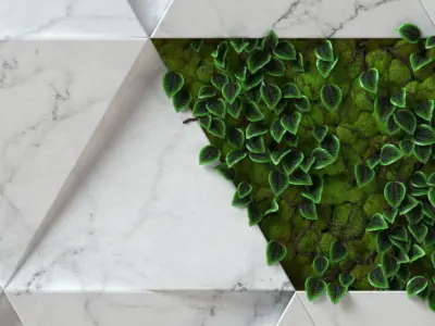 Stone Moss - Seamless wall panel texture Texture