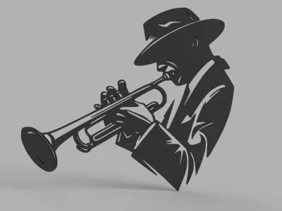 Musical Theme Wall Decor Collection 3D print model