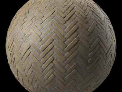 Pavement Materials 55- Stone Paving Sbsar Pbr 4k Seamless Texture