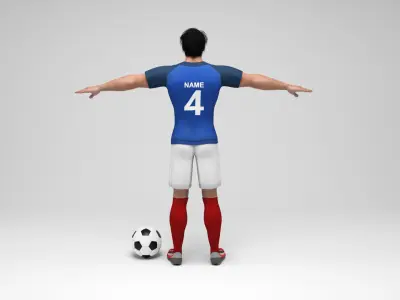 France footballer 2 3D model