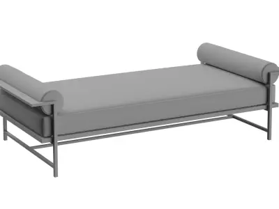 Double Bolster Daybed 3D model