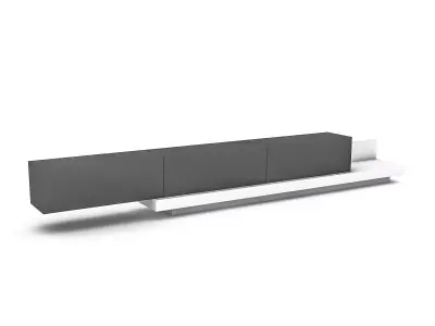 3D model modern minimal tv stand Low-poly 3D model