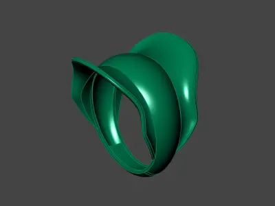 Plain Ring Women Ready STL 3DM Models Womens Rings 3D models 3D print model 55