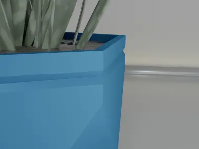 pot plant succulent 16 3D print model