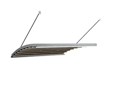 Motorized Pergola 6 chrome matte 3D model