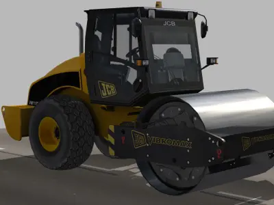 Compactor JCB Vibromax VM115 2012 Low-poly 3D model