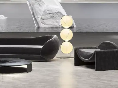 Surrealistic scene 3D model