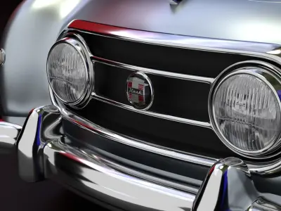 Nash Healey 1952-1953 vintage car 3D  3D model