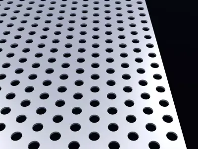 Perforated panel with 22 percent opening 25O51 3D model