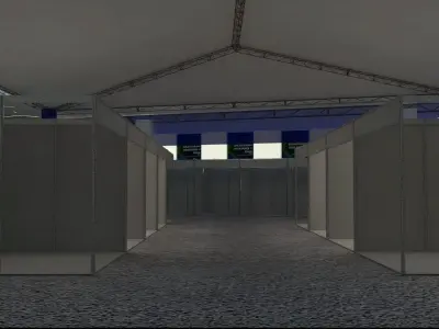 Canopy for stand for fair 3D model