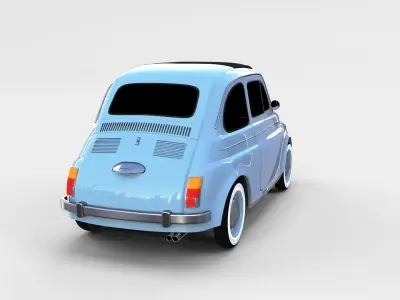 Fiat 500 Nuova 1957 rev 3D model