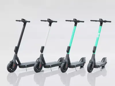 Electric scooter 3D model