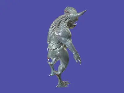 Swamp Creature Low-poly 3D model