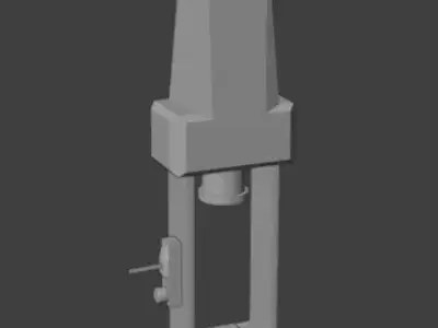 Sci Fi Electric Press Free low-poly 3D model