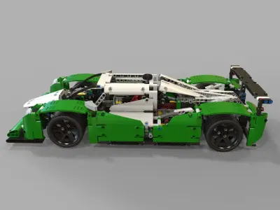 Lego race car 3D model