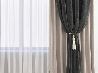Set 79 Curtains 3D model