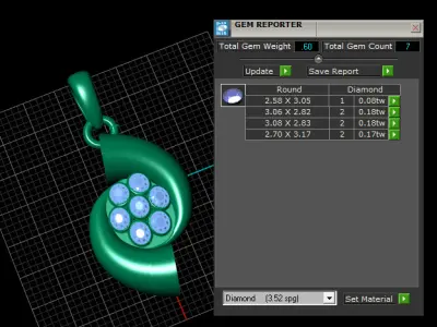  FLOWRAL CHAAND PENDANT 3d printable model pendant  3D print model