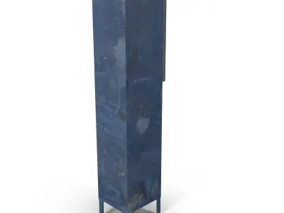 Lockers metal locker Low-poly 3D model