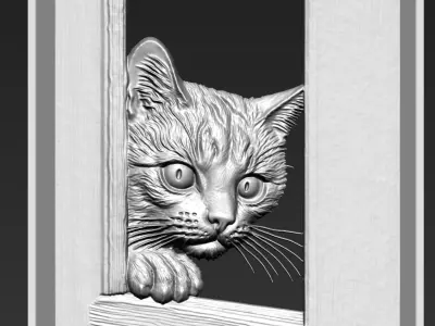 Cat A3 3D print model