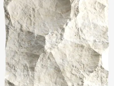 408-RockPanel piece of stone on wall 3D model