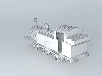 Eco Rail Track Tank Engine Dummy Old Steam Days Free 3D model
