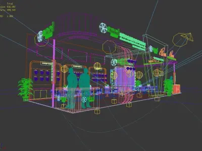 Exhibition - Area - 15X6-3DMAX2010-02 3D model