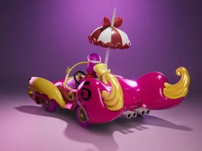 Compact Pussycat - Penelope Pitstop - The Wacky Races 3D print model