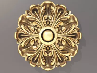 Carved decor 4 3D model purchase