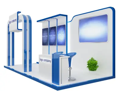 Booth Exhibition Stand a66 3D model