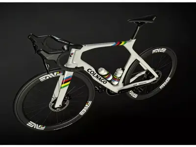 Carbon fiber road bike 3D model