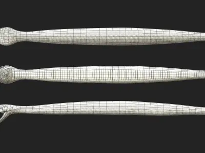 Rattlesnake snake Low-poly 3D model