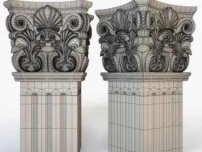 Classical Column for cnc 3D model