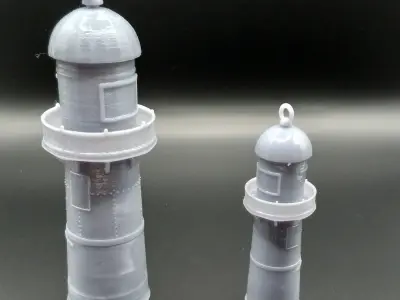 Lighthouse Christmas Decoration Tree STL 3D print model