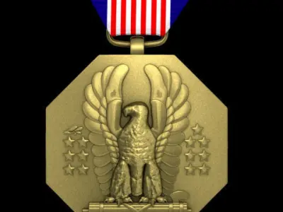 US Army Soldiers Medal 3D model