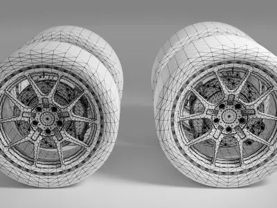 Wheels 3D model buy