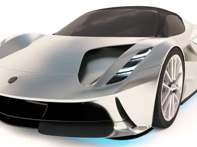 Lotus Evija 2020 Low-poly 3D model