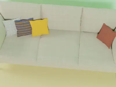 Sofa for Living Room Free 3D model