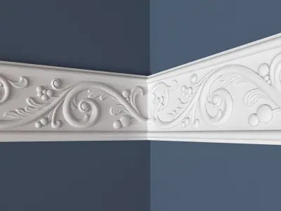 Frieze decorative crown moulding 3D model