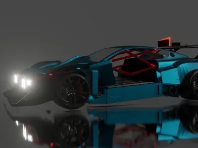 Drift car 3D print model