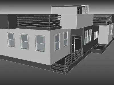 Architect modern house Free 3D model
