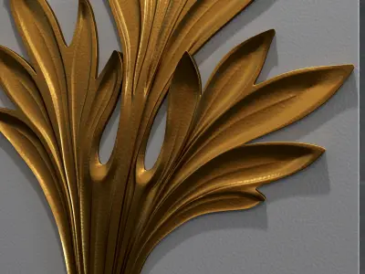Decorative panel Leaf 3D model