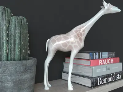 Modern Interior Decoration Set 02 3D model