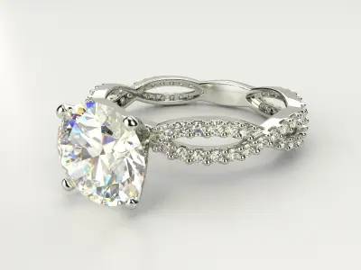 Ring 5544 - Engagement 3D print model